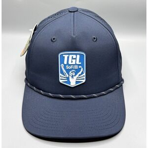 Imperial TGL SoFI Rope Hat Tomorrows Golf League Blue Adjustable Performance Cap